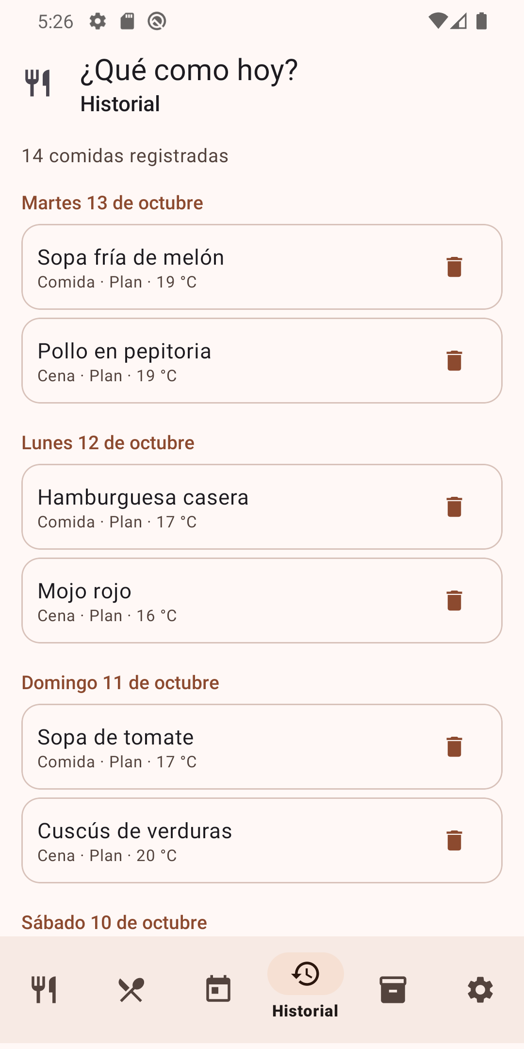Historial