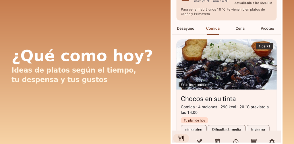¿Qué como hoy? Ideas de platos según el tiempo